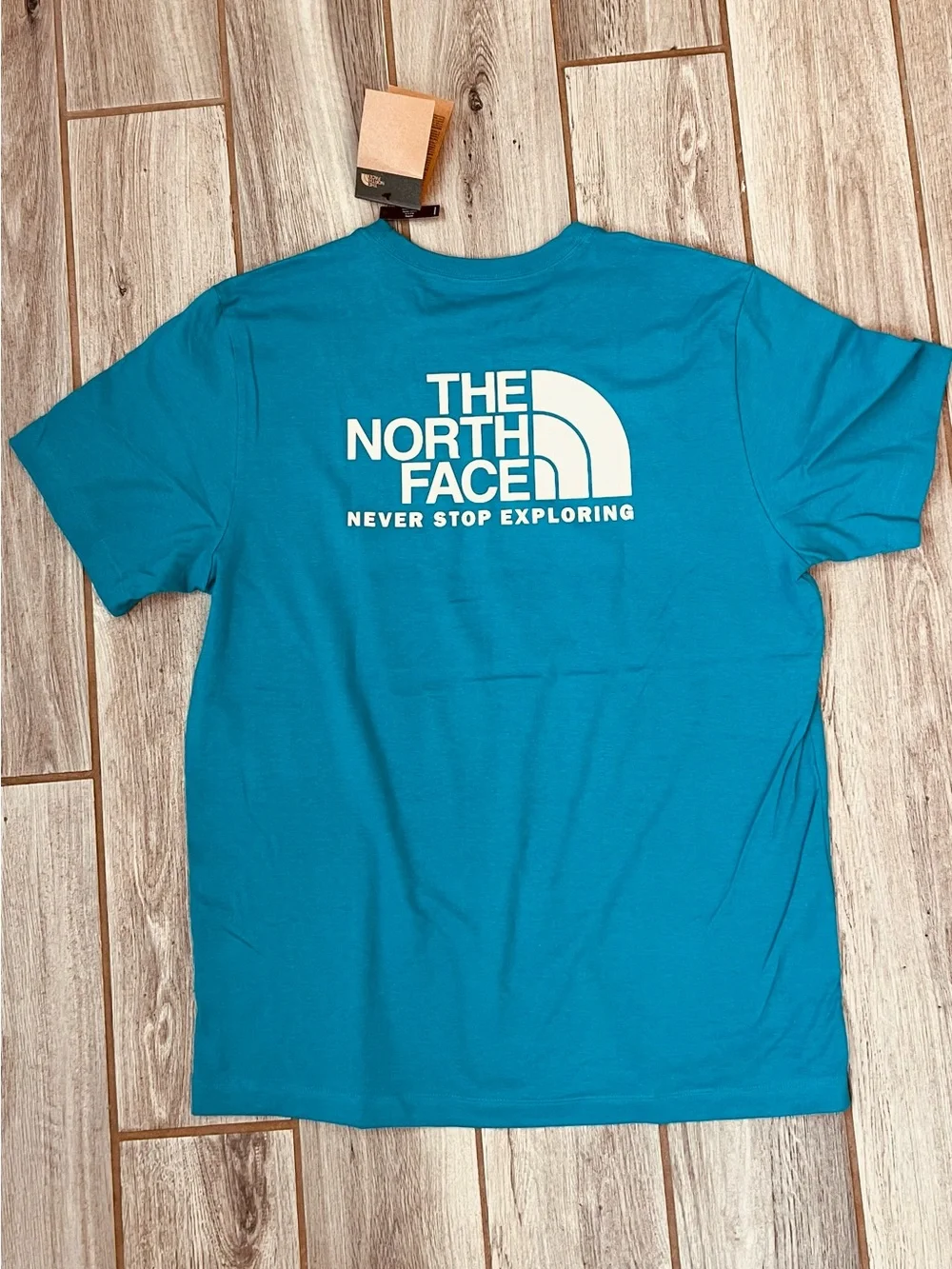 The North Face Men’s Evolution Throwback Short Sleeve Tee Digital Steel Large NW